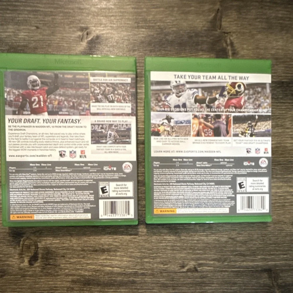 EA Sports Madden NFL 16 & 17 Xbox One Game Online Multiplayer E 2015-16 NTSC-U/C